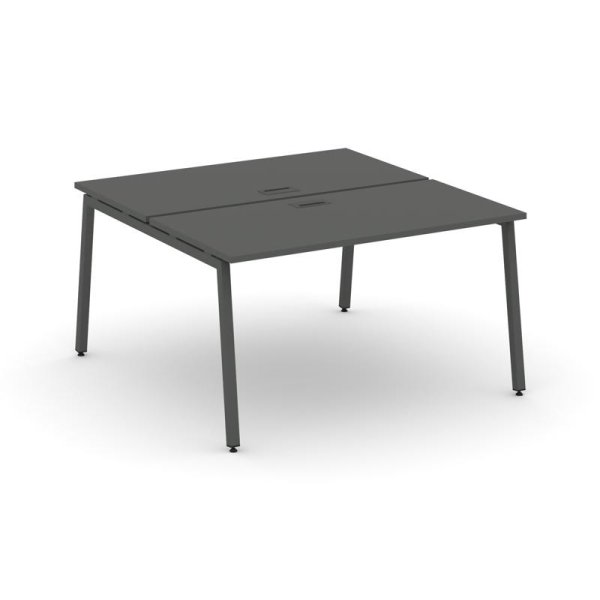 Рабочая станция 2-х сторонняя SN-4A.DRS-013 (1380х1432х750) (Антрацит/Металл Антрацит)