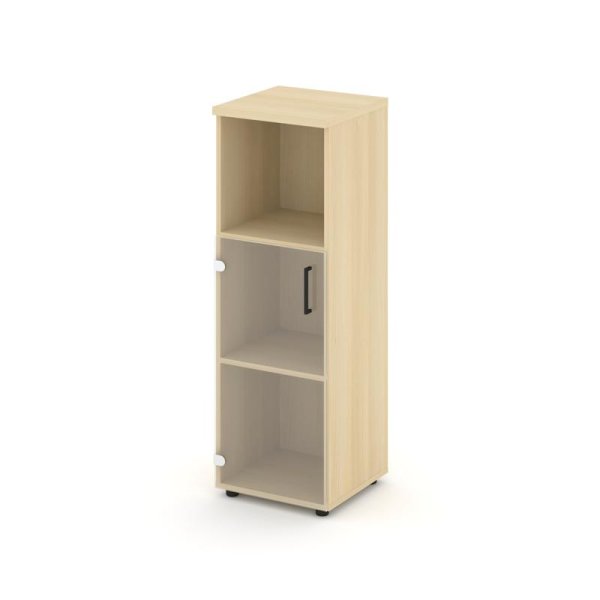 Шкаф средний узкий SN.STU.E-202(L) (400х400х1203) (Акация Лорка/Прозрачный)