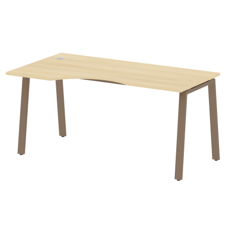 Стол криволинейный левый Metal System Style БА.СА-1 Л 1600x900x750