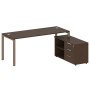 Рабочая станция с опорной тумбой правая Metal System Style БП.РС-СТС-2.5 Пр 1900x1520x750