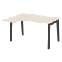 Стол эргономичный левый на деревянных опорах Onix Wood OW.SA-3L 1380x1180x750