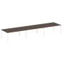 Переговорный стол 3 столешницы Metal System Style БП.ПРГ-3.5 5400x1235x750