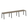 Рабочая станция на 3 рабочих места на А-образном м/к Metal System Style БА.СМ-3.2 3600x720x750