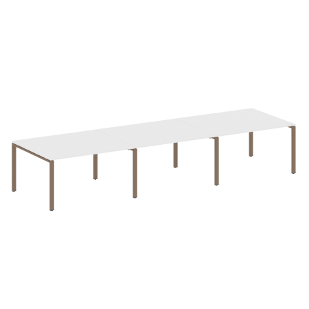 Переговорный стол 3 столешницы Metal System Style БП.ПРГ-3.3 4200x1235x750
