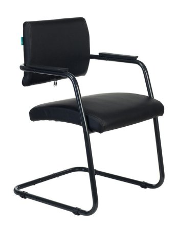 Кресло CH-271N-V черный Leather Black эко.кожа полозья металл черный (Черный)