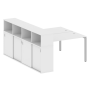 Рабочая станция с опорным шкафом-купе Metal System Style БП.РС-СШК-4.3 1910x2332x1098