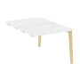 Стол-приставка двойной на деревянных опорах Onix Wood OW.D.SPR-1.7 980x1475x750