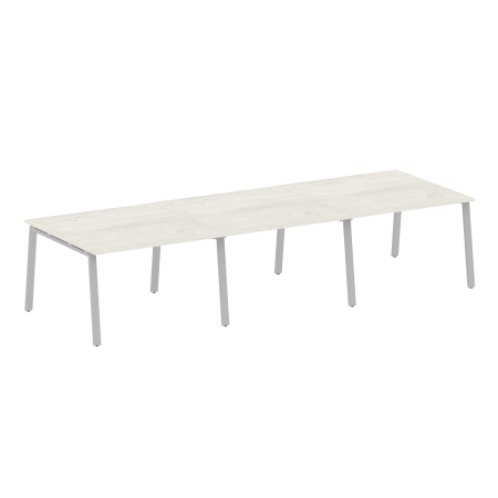 Стол для переговоров (3 столешницы) на А-образном м/к Metal System Style БА.ПРГ-3.2 3600x1235x750