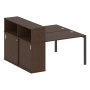 Рабочая станция с опорным шкафом-купе Metal System Style БП.РС-СШК-2.2 1610x1475x1098
