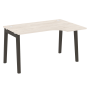 Стол эргономичный правый на деревянных опорах Onix Wood OW.SA-2R 1380x980x750
