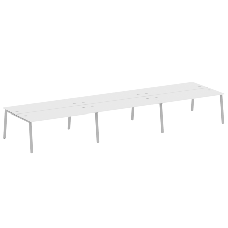 Рабочая станция на 6 рабочих места на А-образном м/к Metal System Style БА.СМ-6.5 5400x1475x750