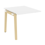 Проходной наборный элемент переговорного стола на деревянных опорах Onix Wood OW.NPRG-0 780x980x750