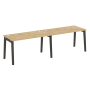 Рабочая станция на деревянных опорах Onix Wood OW.RS-2.3.7 2760x720x750