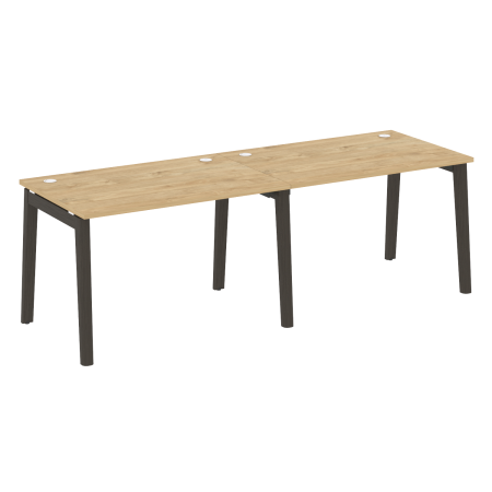 Рабочая станция на деревянных опорах Onix Wood OW.RS-2.2.8 2360x800x750
