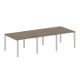 Переговорный стол 3 столешницы Metal System Style БП.ПРГ-3.1 3000x1235x750