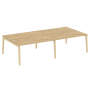 Рабочая станция на деревянных опорах Onix Wood OW.D.RS-4.4.8 3160x1635x750