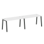 Рабочая станция на 2 рабочих места на А-образном м/к Metal System Style БА.СМ-2.3 2800x720x750
