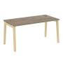 Стол руководителя на деревянных опорах Onix Wood Direct OW.SRR-4.8 1580x800x750