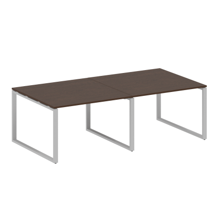 Переговорный стол 2 столешницы Metal System Style БО.ПРГ-2.2 2400x1235x750