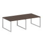 Переговорный стол 2 столешницы Metal System Style БО.ПРГ-2.2 2400x1235x750