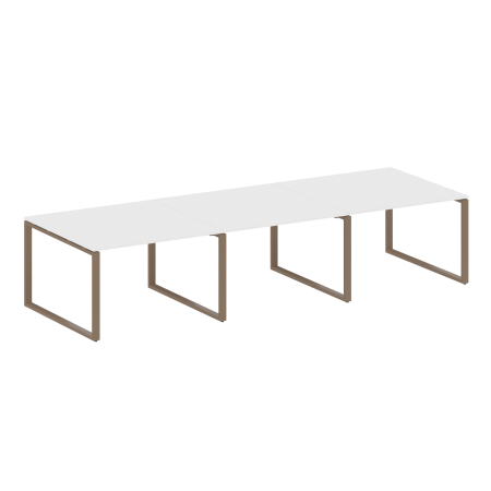 Переговорный стол 3 столешницы Metal System Style БО.ПРГ-3.2 3600x1235x750