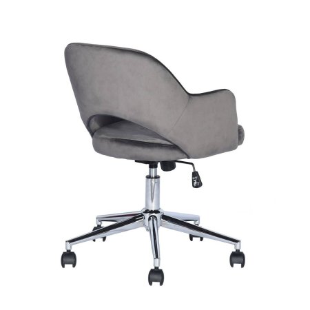 Кресло компьютерное Кларк велюр серый (Компьютерное кресло Кларк серый)