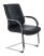 Кресло T-8010N-LOW-V черный Leather Black эко.кожа низк.спин. полозья металл хром