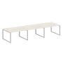 Переговорный стол 3 столешницы Metal System Style БО.ПРГ-3.3 4200x1235x750