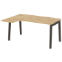 Стол эргономичный левый на деревянных опорах Onix Wood OW.SA-4L 1580x1180x750