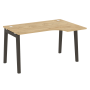 Стол эргономичный правый на деревянных опорах Onix Wood OW.SA-2R 1380x980x750