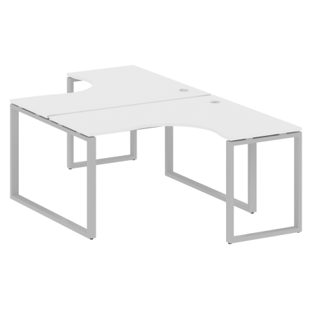 Рабочая станция криволинейная Metal System Style БО.РАС-СА-2.3 1400x2435x750