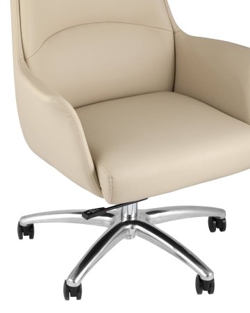 Кресло руководителя TopChairs Viking бежевое (Компьютерное кресло Viking бежевый)