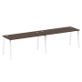 Рабочая станция на 2 рабочих места на А-образном м/к Metal System Style БА.СМ-2.4 3200x720x750