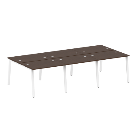 Рабочая станция на 6 рабочих места на А-образном м/к Metal System Style БА.СМ-6.1 3000x1475x750