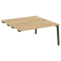 Стол-приставка двойной на деревянных опорах Onix Wood OW.D.SPR-4.8 1580x1635x750