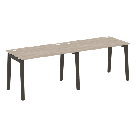 Рабочая станция на деревянных опорах Onix Wood OW.RS-2.2.7 2360x720x750
