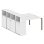 Рабочая станция с опорным шкафом-купе Metal System Style БП.РС-СШК-4.3 1910x2332x1098