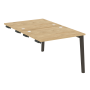 Стол-приставка двойной на деревянных опорах Onix Wood OW.D.SPR-1.8 980x1635x750