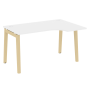 Стол эргономичный правый на деревянных опорах Onix Wood OW.SA-2R 1380x980x750