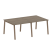 Стол для переговоров (2 столешницы) на А-образном м/к Metal System Style БА.ПРГ-2.1 2000x1235x750