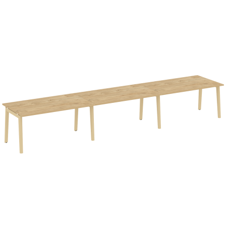 Стол переговорный на деревянных опорах Onix Wood OW.PRG-3.4 4740x980x750