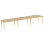 Стол переговорный на деревянных опорах Onix Wood OW.PRG-3.4 4740x980x750