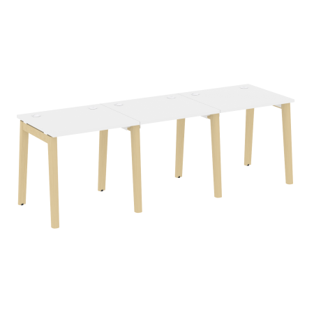 Рабочая станция на деревянных опорах Onix Wood OW.RS-3.0.7 2340x720x750