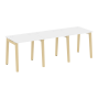 Рабочая станция на деревянных опорах Onix Wood OW.RS-3.0.7 2340x720x750