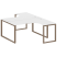 Рабочая станция криволинейная Metal System Style БО.РАС-СА-2.4 1600x2435x750