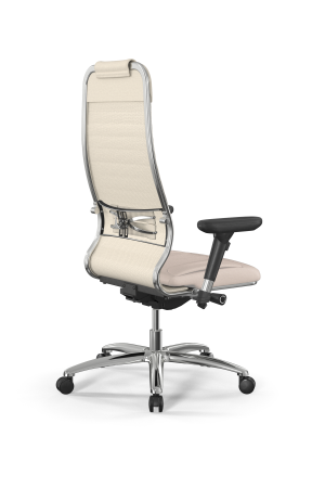 Кресло для руководителя Метта Samurai L1-4D - Infinity /Uc02/Wm06/D13P(M26.B31.G20.W03) (Молочный)