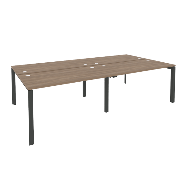 Рабочая станция на П-образном м/к Onix O.MP-D.RS-4.3.7 2760x1475x750 (Дуб Аризона/Черный металл)