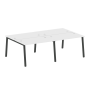 Рабочая станция на 4 рабочих места на А-образном м/к Metal System Style БА.СМ-4.2 2400x1475x750