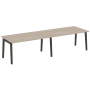Стол переговорный на деревянных опорах Onix Wood OW.PRG-2.4 3160x980x750