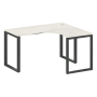 Стол криволинейный правый Metal System Style БО.СА-3 Пр 1400x1200x750